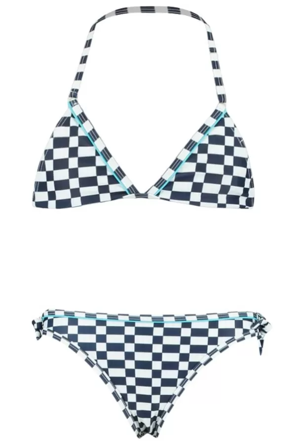 Maillots de bain<America Today Bikiniset imprimé sur toute la surface Check2 | Navy