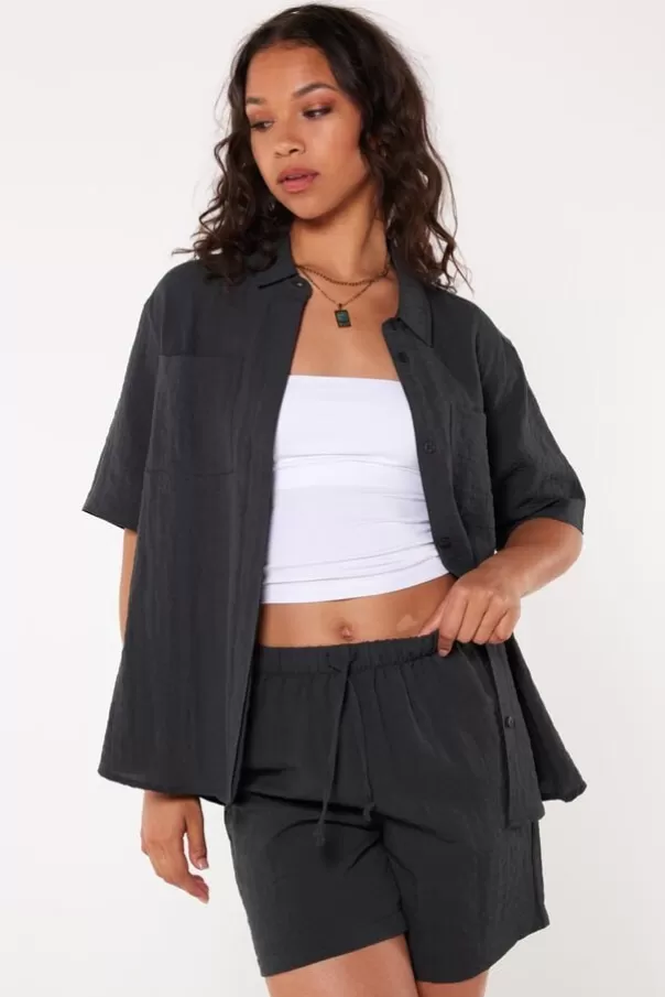 Sous vetements& Lounge<America Today Blouse Miracle Washedblack