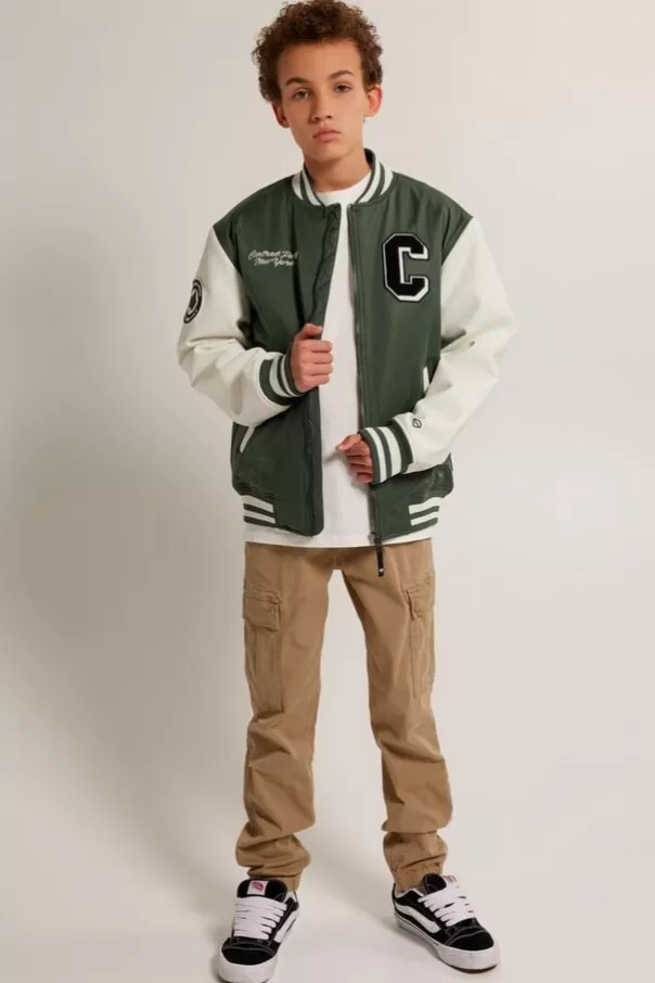 Vestes<America Today Blouson Baseball Jack JR Black | Midnightgreen