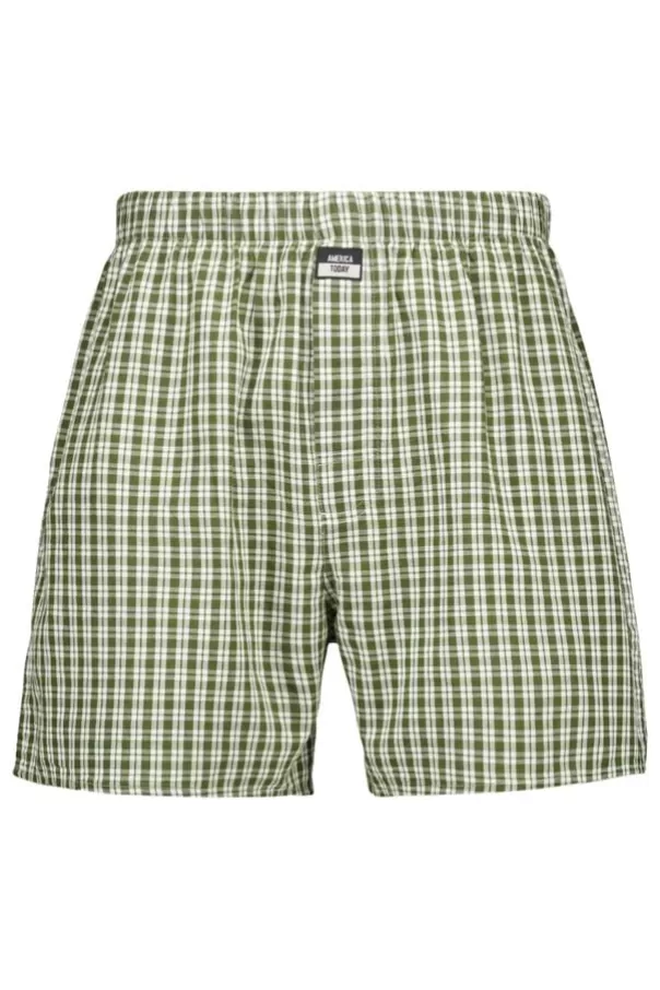 Sous Vetements & Lounge<America Today Boxershort Thomas White/green | Olive