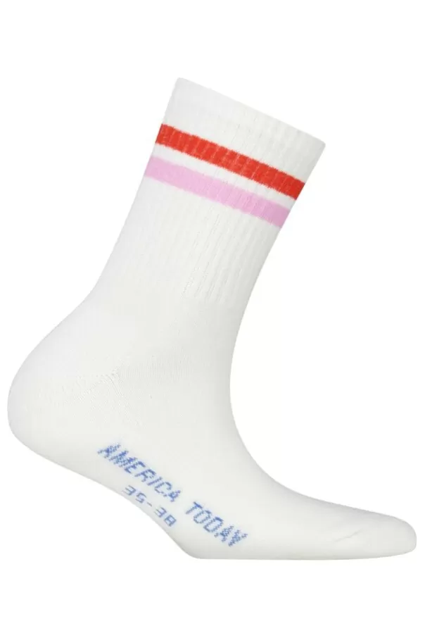 Accessoires | Accessoires<America Today Chaussettes Toca JR Orange/blue | Pink/orange