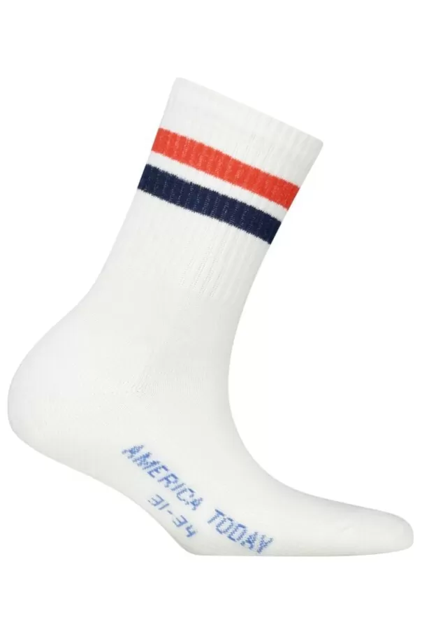 Accessoires | Accessoires<America Today Chaussettes Toca JR Orange/blue | Pink/orange