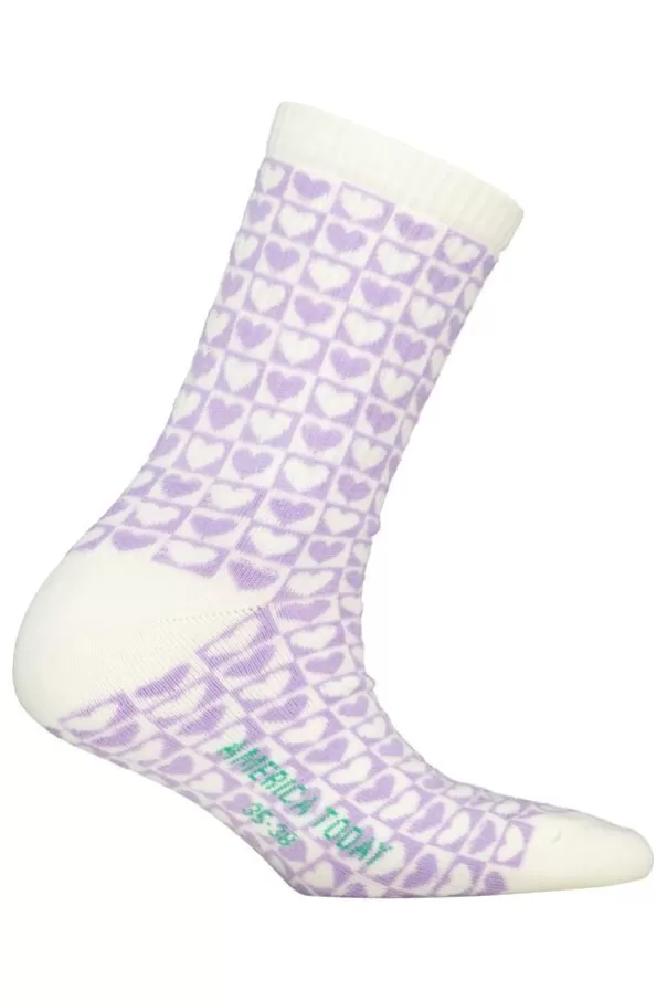 Accessoires | Accessoires<America Today Chaussettes Tula B AOP JR Lightpurple