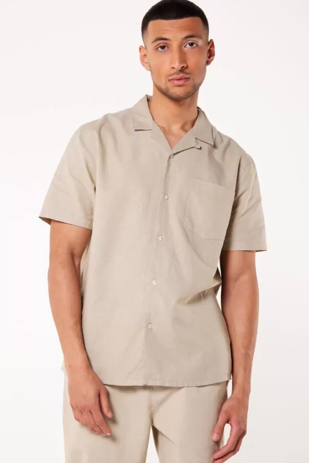 Chemises | T-shirts & Polo's<America Today Chemise Isley Grey | Deepblue | Beige