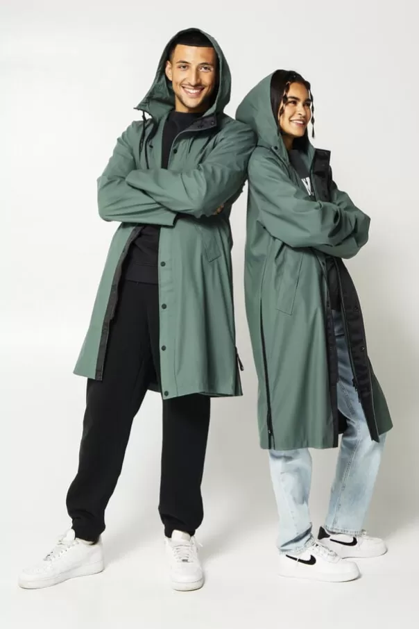 Vestes | Men's raincoats<America Today Imperméable Jace X Black | Navy | Cypress