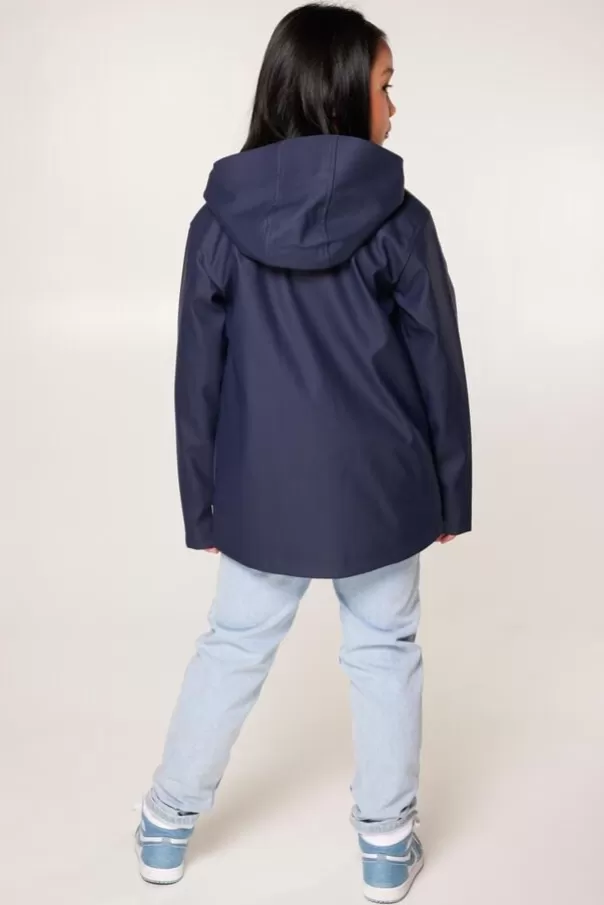 Vestes | Girls' raincoats<America Today Imperméable Janice JR short Yellow | Black | Navy