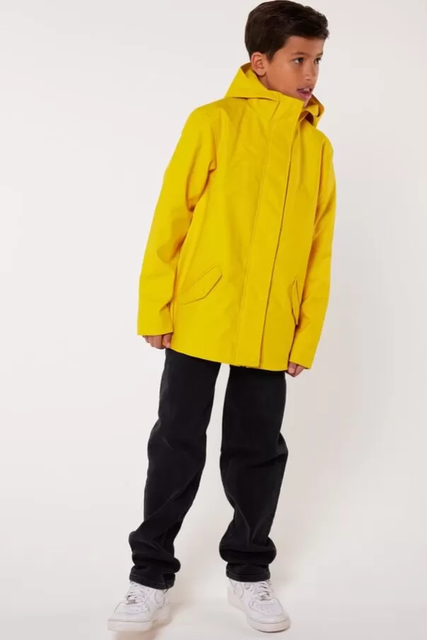 Vestes | Girls' raincoats<America Today Imperméable Janice JR short Yellow | Black | Navy