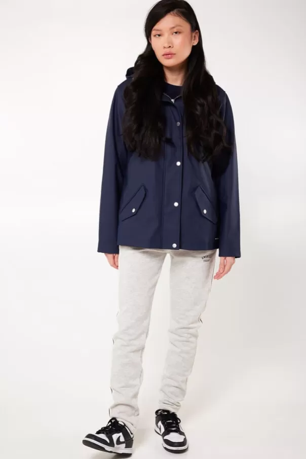 Vestes | Women's raincoats<America Today Imperméable Janice short Black | Sage | Navy