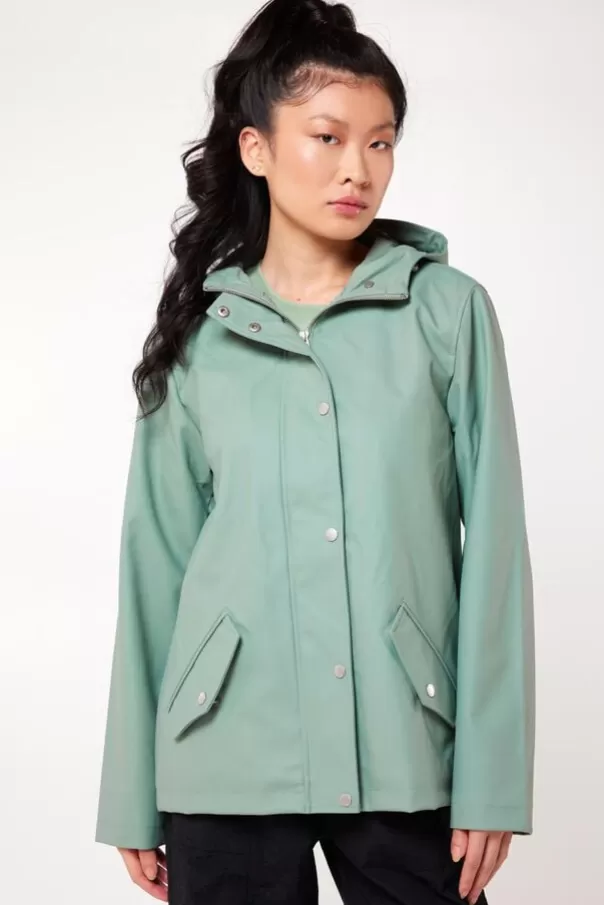 Vestes | Women's raincoats<America Today Imperméable Janice short Black | Sage | Navy