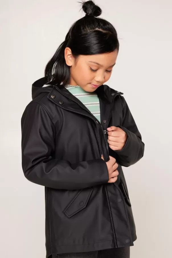 Vestes | Girls' raincoats<America Today Imperméable Janice Teddy JR Black | Navy | Sage