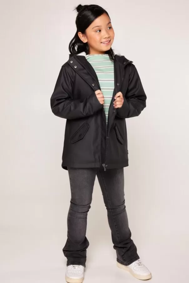 Vestes | Girls' raincoats<America Today Imperméable Janice Teddy JR Black | Navy | Sage