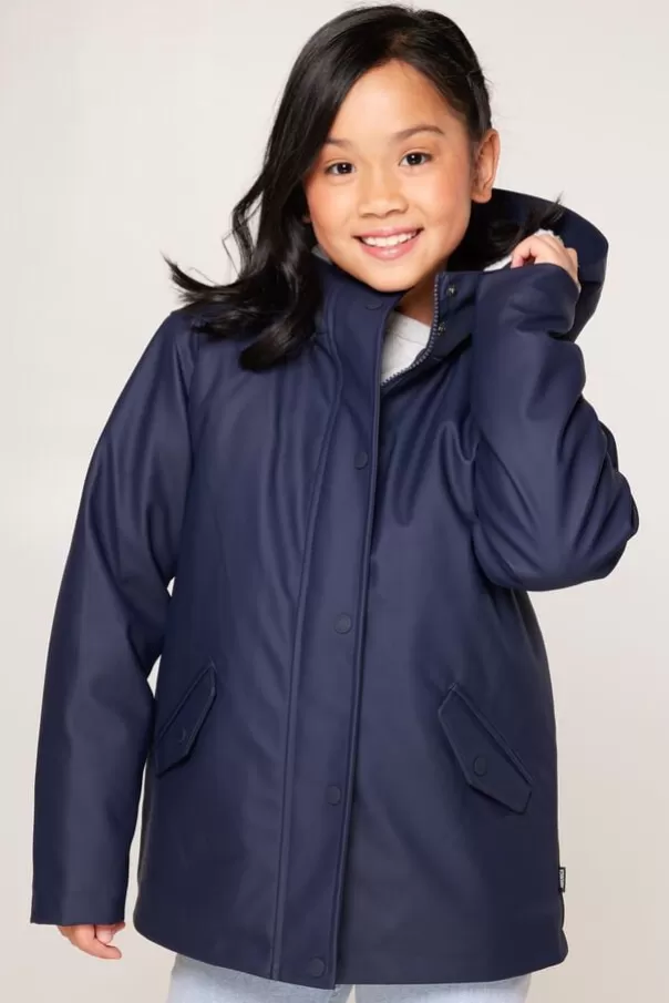 Vestes | Girls' raincoats<America Today Imperméable Janice Teddy JR Black | Navy | Sage