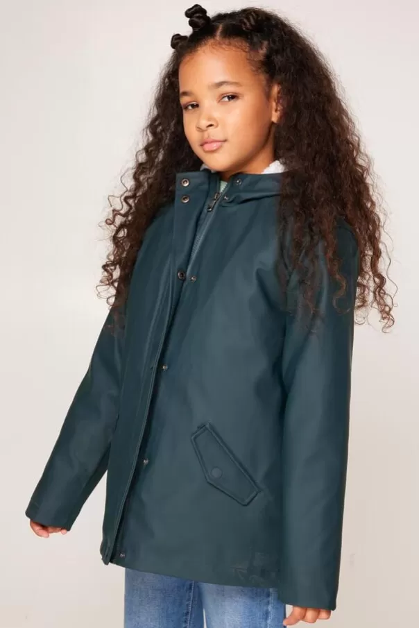 Vestes | Girls' raincoats<America Today Imperméable Janice Teddy JR Black | Navy | Sage