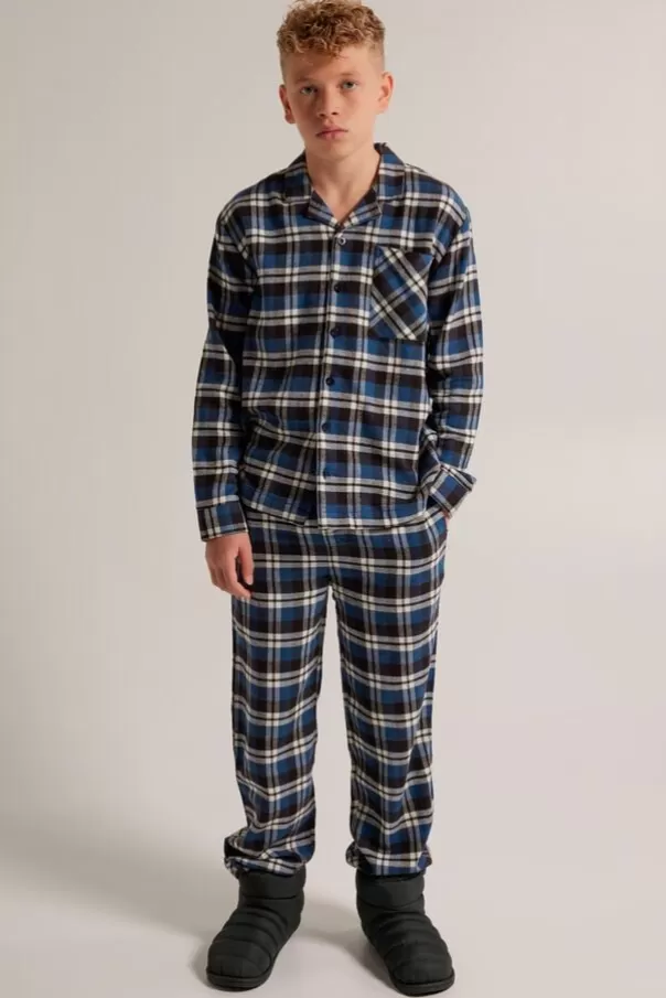 Sous vetements & Lounge<America Today Pantalon de pyjama Nathan JR Blue/navy