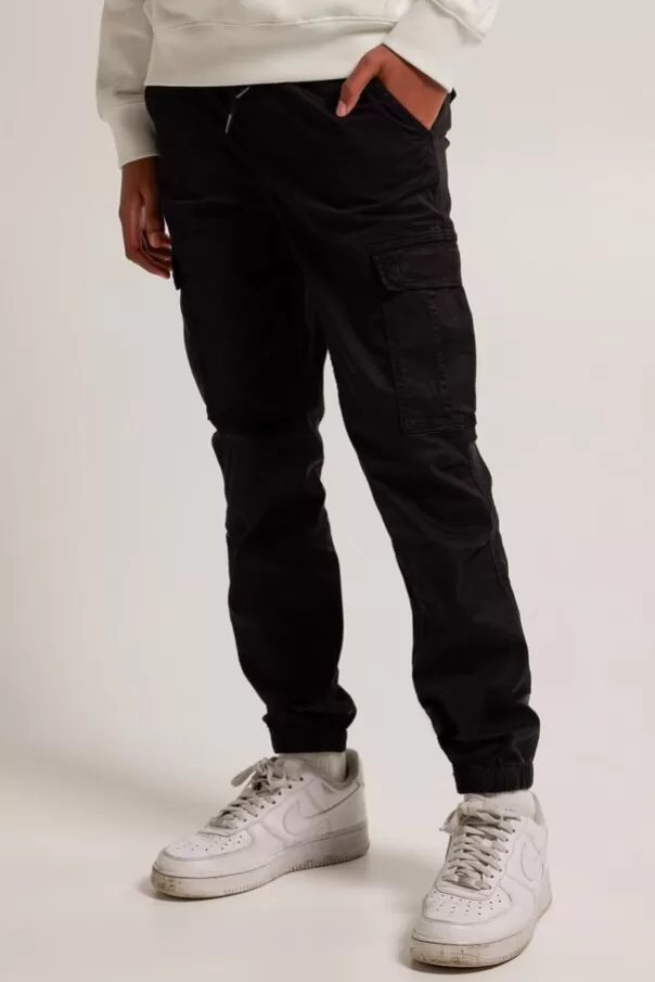 Pantalons<America Today Pantalon Pharrell JR Black | Khaki | Softgreen