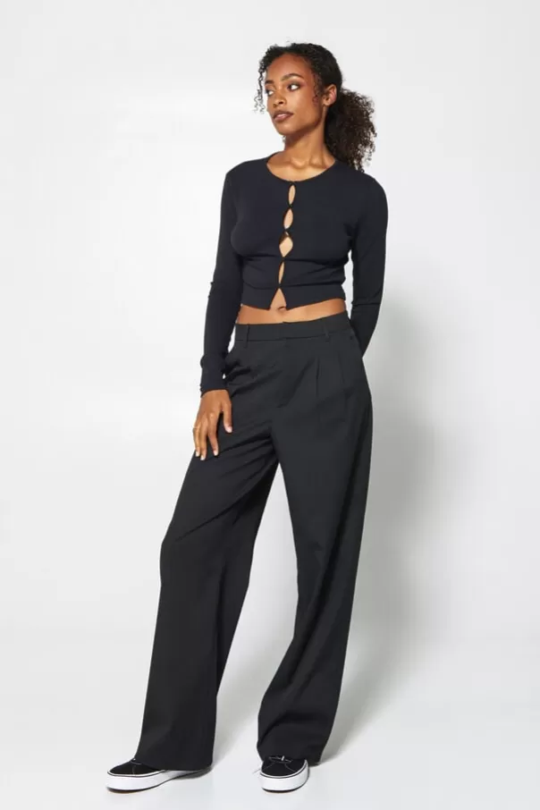 Pantalons<America Today Pantalon Philly Black | Darkgreymelange | Black