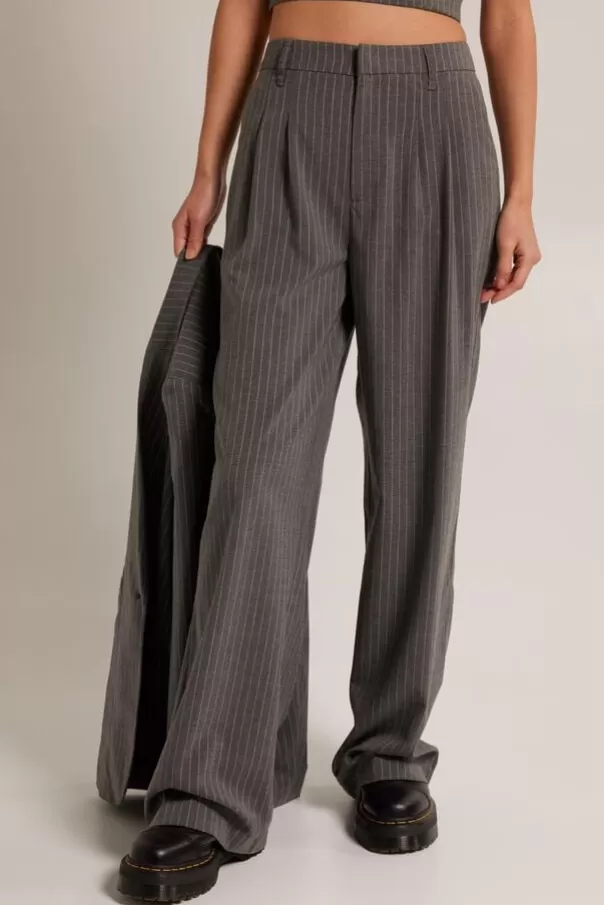 Pantalons<America Today Pantalon Philly Grey/white