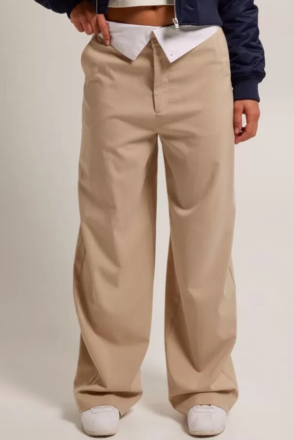 Pantalons<America Today Pascal Navy | Sand