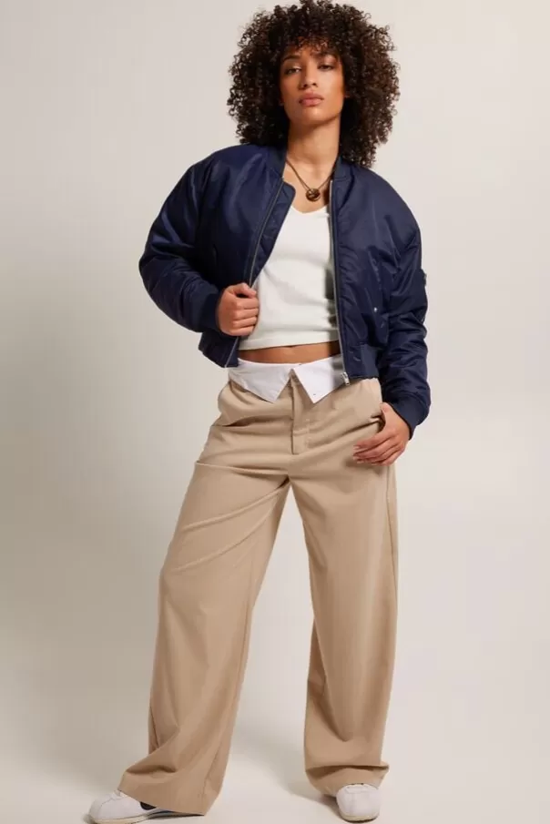 Pantalons<America Today Pascal Navy | Sand