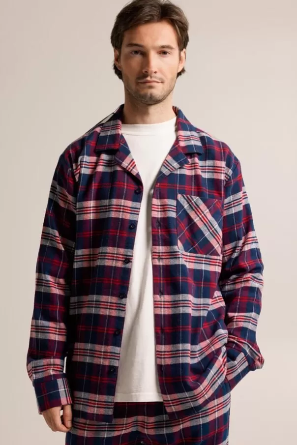 Sous Vetements & Lounge<America Today Pyjama Nathan Shirt Red/blue