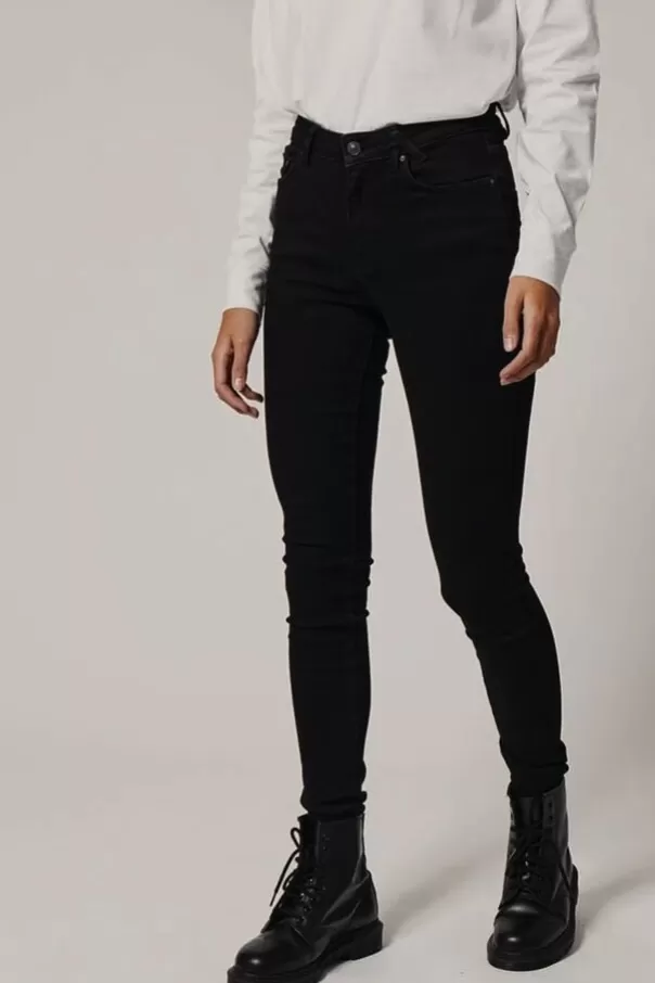 Jeans<America Today Skinny jeans Taille mi-haute Black