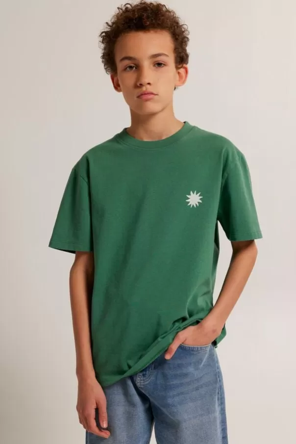 T-shirts & Polo's<America Today T-shirt Elliot JR Dullblack | Greencast | Offwhite