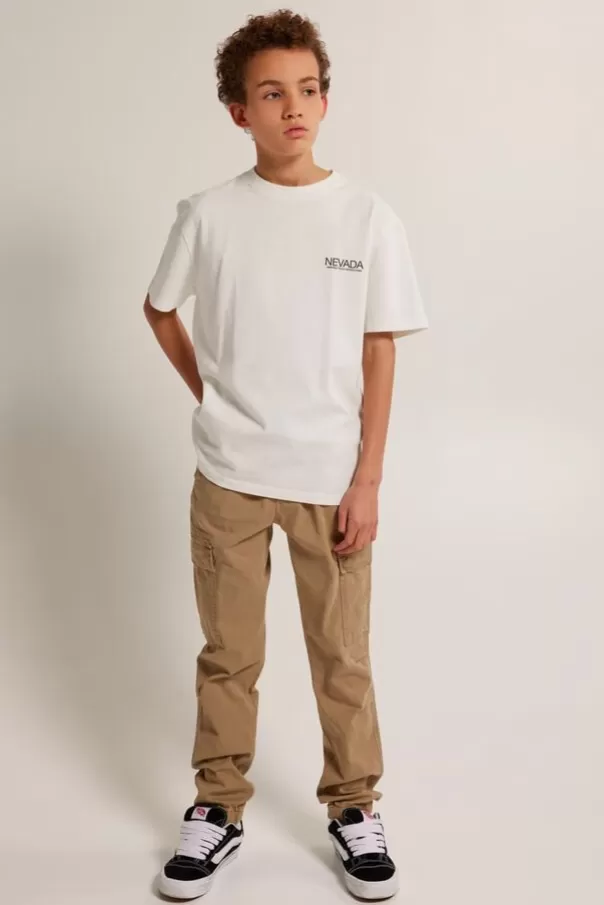 T-shirts & Polo's<America Today T-shirt Elliot JR Dullblack | Greencast | Offwhite