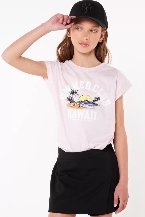 T-shirts &Tops<America Today T-shirt Else JR Lightpink | White