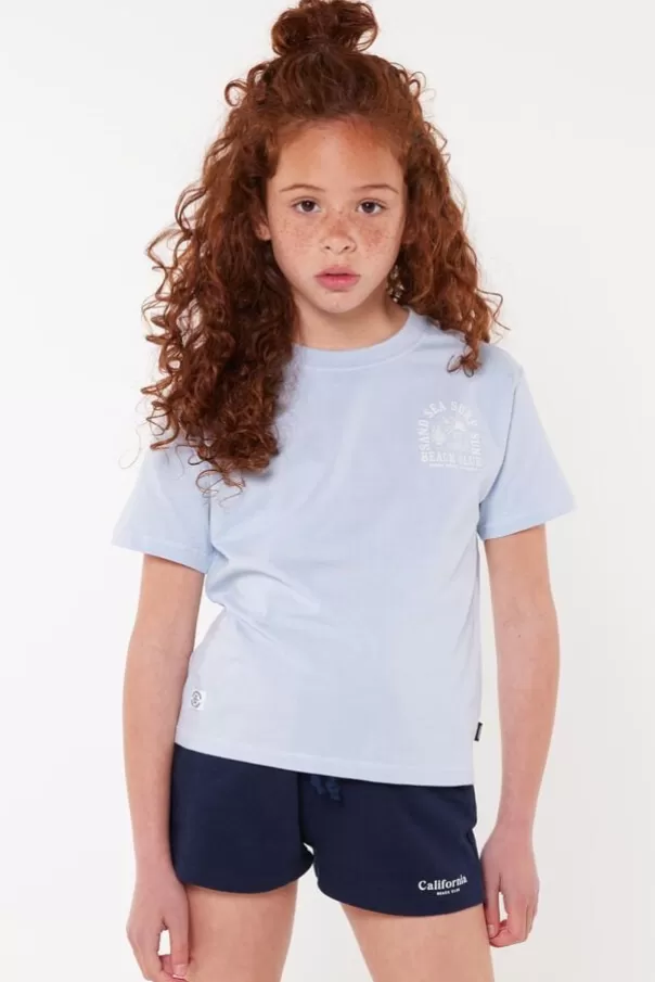 T-shirts &Tops<America Today T-shirt Emmalyn JR Washedblack | Babyblue | Offwhite