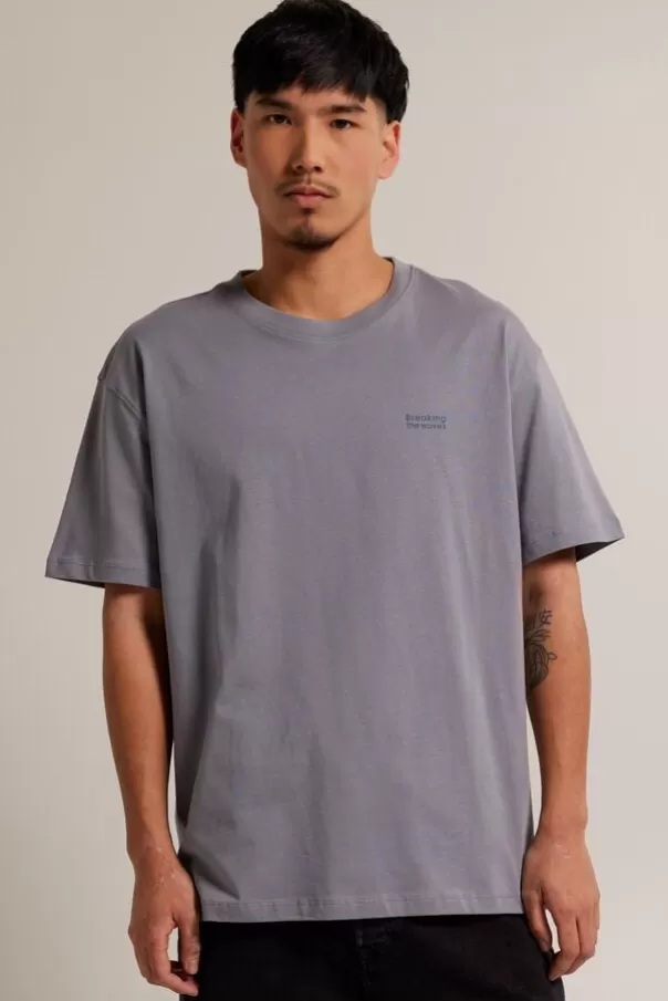 T-shirts & Polo's<America Today T-shirt Esper Cement | Washedblue | Offwhite