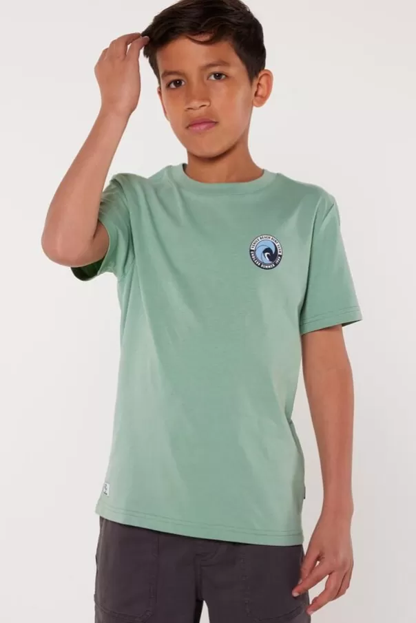 T-shirts & Polo's<America Today T-shirt Ewan Jr TrueBlue | Lightgreen | Offwhite